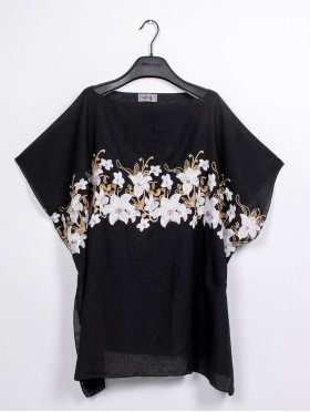 Floral Embroidery Breathable Top
